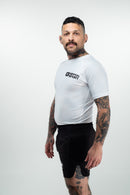 Rash Guard - Nippon Sport - 'Classic' - Lyhythihainen - Valkoinen