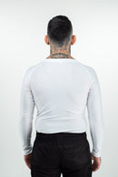 Rash Guard - Nippon Sport - 'Classic' - Pitkähihainen - Valkoinen
