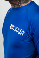 Rash Guard - Nippon Sport - 'Classic' - Pitkähihainen - Sininen