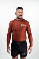 Rash Guard - Nippon Sport - 'Classic' - Pitkähihainen - Ruskea