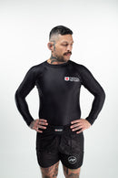 Rash Guard - Nippon Sport - 'Classic' - Pitkähihainen - Musta