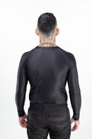 Rash Guard - Nippon Sport - 'Classic' - Pitkähihainen - Musta