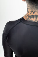 Rash Guard - Nippon Sport - 'Classic' - Pitkähihainen - Musta