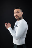 Rash Guard - Nippon Sport - 'Classic' - Pitkähihainen - Valkoinen