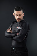 Rash Guard - Nippon Sport - 'Classic' - Pitkähihainen - Musta