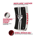 Potkutyyny - RDX - 'T1 GEL KICK SHIELD' - Heavy - Valkoinen/Musta