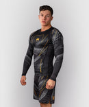 Rash Guard - Venum - Matupa, pitkähihainen, Musta/Harmaa