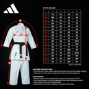 Karatepuku - Adidas - Shori Kata - WKF, Valkoinen/Punainen