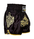 Muay Thai Shortsit - Ground Game - Musta/Kulta
