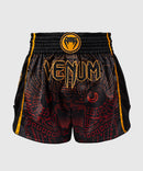Muay Thai shortsit - Venum - Quetzal Fury - Musta/Punainen/Oranssi