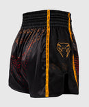 Muay Thai shortsit - Venum - Quetzal Fury - Musta/Punainen/Oranssi