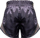 Muay Thai Shortsit - TOP TEN - 'Nong Han' - Musta/kulta