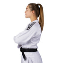 IJF Adidas judopuku - Red Label judo gi Champion 2.0 - Slim Fit - Valkoinen