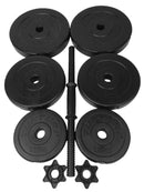 Painot - Tunturi - Dumbbell Set - 15 Kg  - Musta
