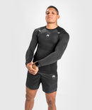 Rashguard - Venum - 'BioMecha' - Pitkähihainen - Musta/Harmaa