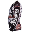 Rashguard - Tatami - 'Chess Gorilla' - White-Black