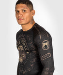 Rashguard - Venum - 'Santa Muerte Dark Side' - Pitkähihainen - Musta/Ruskea