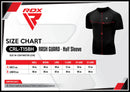 Rash Guard - RDX - 'T15' - Lyhythihainen - Musta