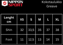 Sääri- ja jalkasuojat - Nippon Sport - 'Greave' - Valkoinen