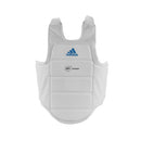Karate rintapanssari WKF - Adidas - Valkoinen-Sininen(logo)