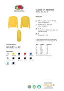 Collegepaita - Fruit of the Loom - 'Crewneck' - Navy