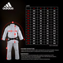 Judogi - Adidas - Quest J690 - Valkoinen/Keltainen