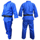 Judopuku - Adidas - Club J350 - Sininen, valkoiset raidat