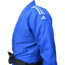 Judopuku - Adidas - Club J350 - Sininen, valkoiset raidat