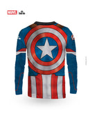 Rashguard - Daedo Marvel Rashguard Captain America, pitkähihainen