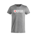 T-Paita - Nippon Sport - 'Basic' - Harmaa