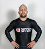 Rash Guard - Nippon Sport - 'Pitkähihainen' - Musta