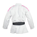 BJJ Puku - Adidas - Contest 2.0 IBJJF - Valkoinen - Pinkit raidat